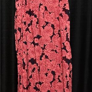Isabel Maternity by Ingrid & Isabel Pink and Black Floral Maxi Dress
